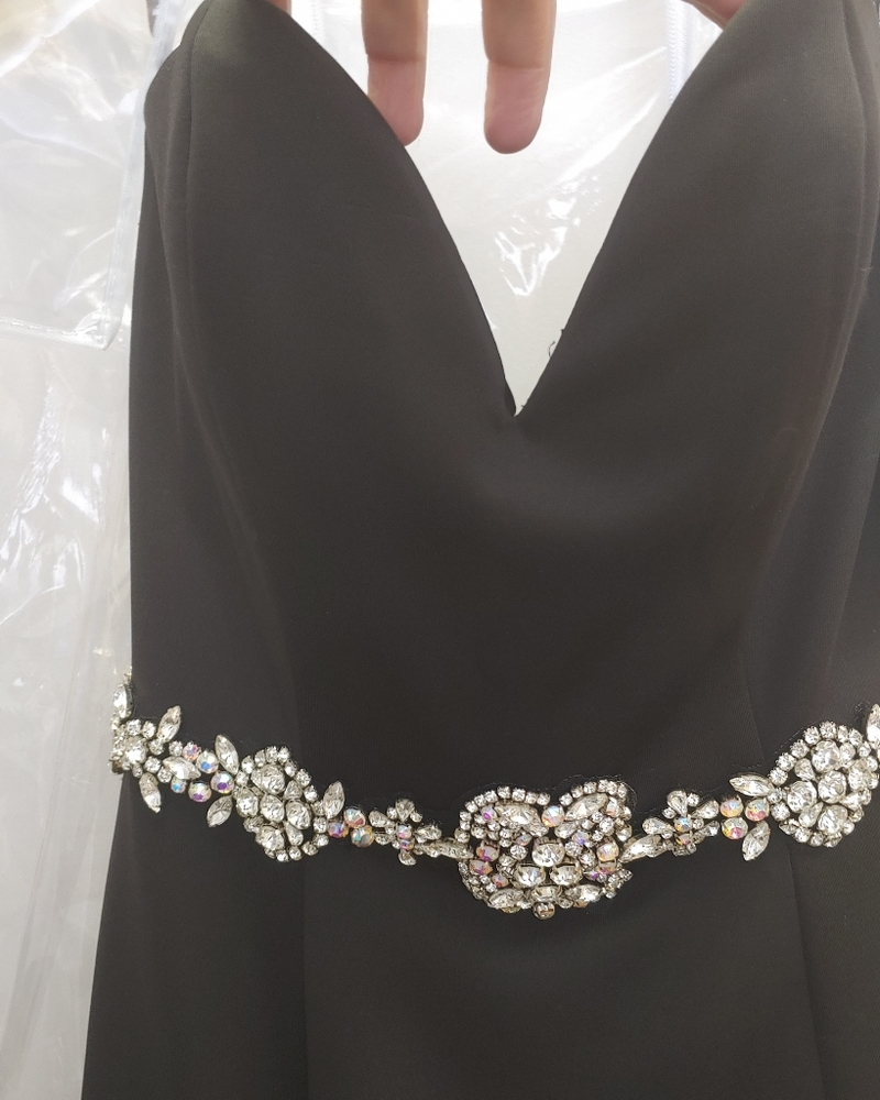 Jovani black fit and flair size 8 - Picture 7 of 8